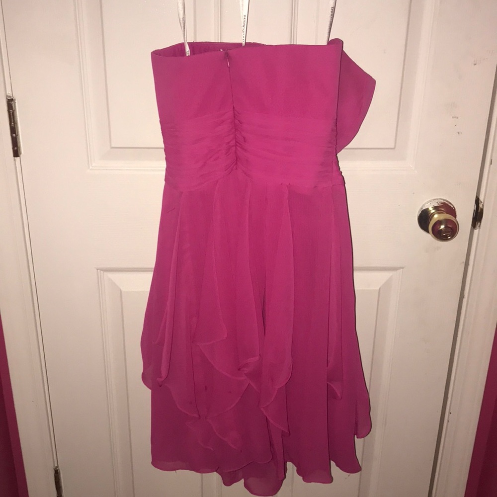 Size 6 Pink Strapless Dress - Picture 3 of 3